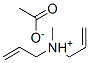 diallylmethylammonium acetate Struktur