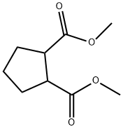 1,2-Cyclopentanedicarboxylic acid, dimethyl ester Struktur