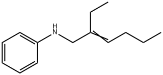 N-(2-ethyl-2-hexenyl)aniline Struktur