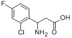 3-AMINO-3-(2-CHLORO-4-FLUORO-PHENYL)-PROPIONIC ACID Struktur