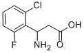 3-AMINO-3-(2-CHLORO-6-FLUORO-PHENYL)-PROPIONIC ACID Struktur