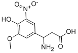 3-AMINO-3-(4-HYDROXY-3-METHOXY-5-NITRO-PHENYL)-PROPIONIC ACID Struktur