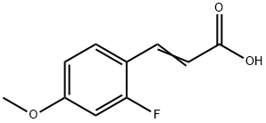 2-FLUORO-4-METHOXYCINNAMIC ACID Struktur