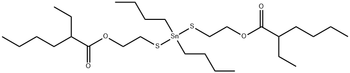 (dibutylstannylene)bis(thioethylene) bis(2-ethylhexanoate) Struktur