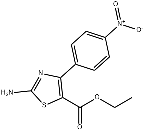 2-AMINO-4-(4-NITROPHENYL)-5-THIAZOLECARBOXYLIC ACID ETHYL ESTER Struktur