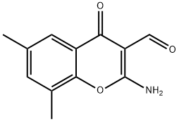 2-AMINO-6,8-DIMETHYL-3-FORMYLCHROMONE Struktur