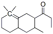 1-(octahydro-3,8,8-trimethyl-2-naphthyl)propan-1-one Struktur