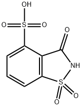 2,3-Dihydro-3-oxo-1,2-benzisothiazole-4-sulfonic acid 1,1-dioxide Struktur