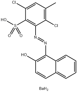 barium bis[2,5-dichloro-3-[(2-hydroxy-1-naphthyl)azo]toluene-4-sulphonate] Struktur