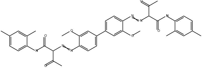 2,2'-[(3,3'-dimethoxy[1,1'-biphenyl]-4,4'-diyl)bis(azo)]bis[N-(2,4-dimethylphenyl)-3-oxobutyramide]