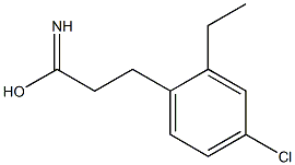 3-(4-CHLORO-PHENYL)-PROPIONIMIDIC ACID ETHYL ESTER Struktur