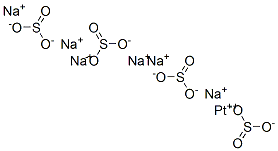 platinum(2+) hexasodium tetrasulphite Struktur