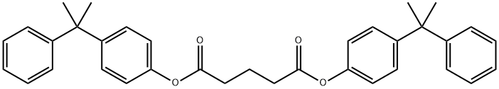 bis[4-(1-methyl-1-phenylethyl)phenyl] glutarate  Struktur