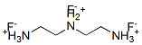 N-(2-ammonioethyl)ethane-1,2-diammonium trifluoride Struktur