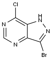 3-BROMO-7-CHLORO-1H-PYRAZOLO[4,3-D]PYRIMIDINE Struktur