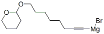 bromo[8-[(tetrahydro-2H-pyran-2-yl)oxy]-1-octynyl]magnesium Struktur