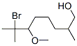 7-bromo-6-methoxy-2,7-dimethyloctan-1-ol  Struktur