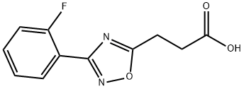 3-[3-(2-FLUOROPHENYL)-1,2,4-OXADIAZOL-5-YL]PROPANOIC ACID Struktur