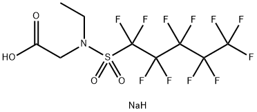 sodium N-ethyl-N-[(undecafluoropentyl)sulphonyl]glycinate Struktur