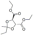 diethyl [4R-(2alpha,4alpha,5beta)]-2-ethyl-2-methyl-1,3-dioxolane-4,5-dicarboxylate  Struktur