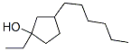 Cyclopentanol, 1-ethyl-3-hexyl- (9CI) Struktur
