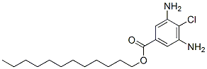 dodecyl 4-chloro-3,5-diaminobenzoate Struktur