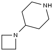 Piperidine, 4-(1-azetidinyl)- (9CI) Struktur