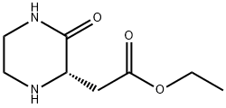 2-Piperazineaceticacid,3-oxo-,ethylester,(2S)-(9CI) Struktur