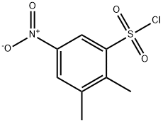 2,3-dimethyl-5-nitrobenzene-1-sulphonyl chloride Struktur