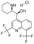 (S)-[2,8-bis(trifluoromethyl)quinolin-4-yl]-[(2R)-2-piperidyl]methanol hydrochloride Struktur