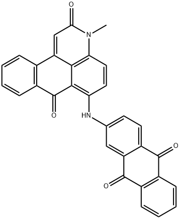 6-[(9,10-Dihydro-9,10-dioxoanthracen-2-yl)amino]-3-methyl-3H-dibenz[f,ij]isoquinoline-2,7-dione Struktur