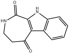 3,4-Dihydro-2H,10H-azepino[3,4-β]indole-1,5-dione Struktur