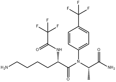 trifluoroacetyllysylalanine-trifluoromethylphenylanilide Struktur