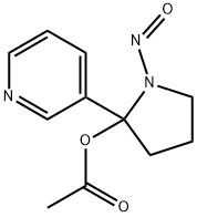 1-Nitroso-2-(3-pyridinyl)-2-pyrrolidinol acetate (ester) Struktur