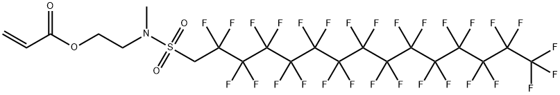 2-[methyl[(2,2,3,3,4,4,5,5,6,6,7,7,8,8,9,9,10,10,11,11,12,12,13,13,14,14,15,15,15-nonacosafluoropentadecyl)sulphonyl]amino]ethyl acrylate Struktur