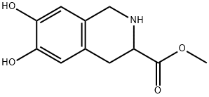 3-Isoquinolinecarboxylic acid, 1,2,3,4-tetrahydro-6,7-dihydroxy-, methyl ester (9CI) Struktur