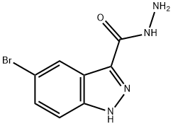 5-BROMO-1H-INDAZOLE-3-CARBOXYLIC ACID HYDRAZIDE Struktur