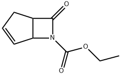 6-Azabicyclo[3.2.0]hept-3-ene-6-carboxylic  acid,  7-oxo-,  ethyl  ester Struktur