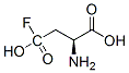 beta-fluoroaspartic acid Struktur