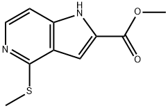 Methyl 4-Methylsulfanyl-5-azaindole-2-carboxylate Struktur