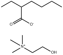 choline 2-ethylhexanoate Struktur