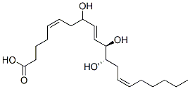 (5Z,9E,11R,12S,14Z)-8,11,12-trihydroxyicosa-5,9,14-trienoic acid Struktur