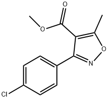 4-Isoxazolecarboxylic acid, 3-(4-chlorophenyl)-5-Methyl-, Methyl Struktur