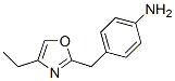 Benzenamine, 4-[(4-ethyl-2-oxazolyl)methyl]- (9CI) Struktur