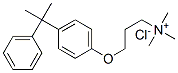 3-[4-(1-methyl-1-phenylethyl)phenoxy]propyltrimethylammonium chloride Struktur