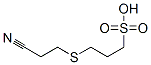 3-[(2-cyanoethyl)thio]propanesulphonic acid Struktur