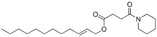 beta-dodecenyl-gamma-oxopiperidine-1-butyric acid Struktur