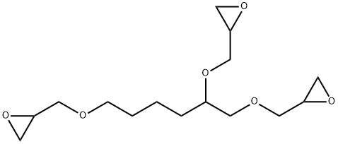 1,2,6-tris(2,3-epoxypropoxy)hexane Struktur