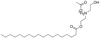 (2-hydroxyethyl)[2-(stearoyloxy)ethyl]ammonium acetate Struktur