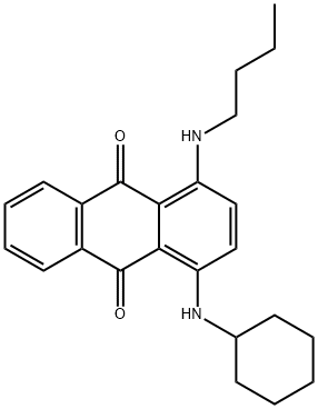 1-(Butylamino)-4-(cyclohexylamino)-9,10-anthracenedione Struktur